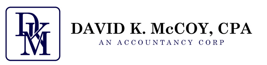 David K. McCoy CPA logo and text.